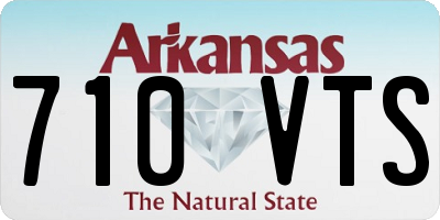 AR license plate 710VTS