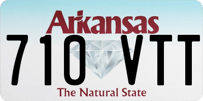 AR license plate 710VTT
