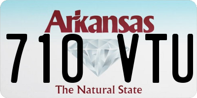 AR license plate 710VTU