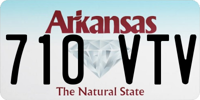 AR license plate 710VTV