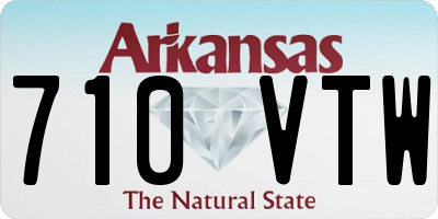 AR license plate 710VTW