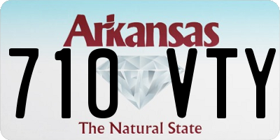 AR license plate 710VTY