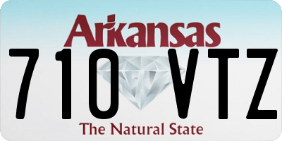 AR license plate 710VTZ