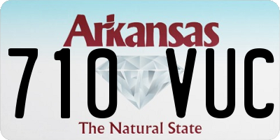 AR license plate 710VUC