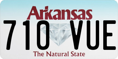 AR license plate 710VUE