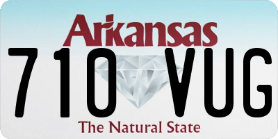 AR license plate 710VUG