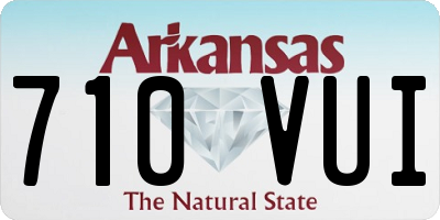 AR license plate 710VUI