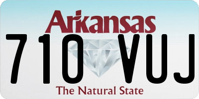 AR license plate 710VUJ