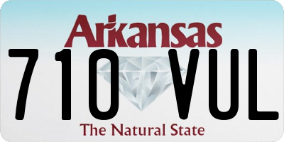 AR license plate 710VUL