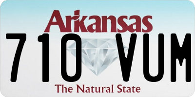 AR license plate 710VUM