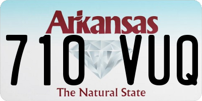 AR license plate 710VUQ