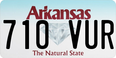 AR license plate 710VUR