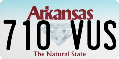 AR license plate 710VUS