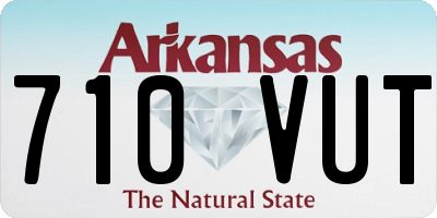 AR license plate 710VUT