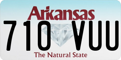 AR license plate 710VUU