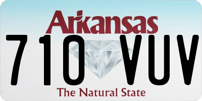 AR license plate 710VUV