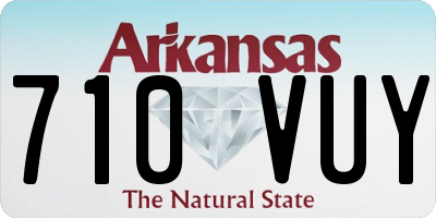 AR license plate 710VUY