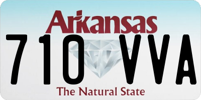 AR license plate 710VVA