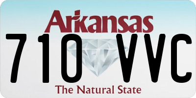 AR license plate 710VVC