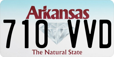 AR license plate 710VVD