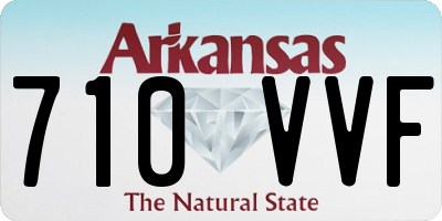 AR license plate 710VVF