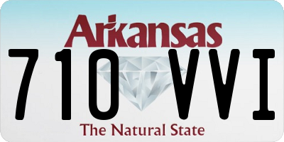AR license plate 710VVI