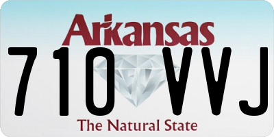 AR license plate 710VVJ