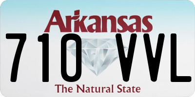 AR license plate 710VVL
