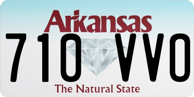 AR license plate 710VVO