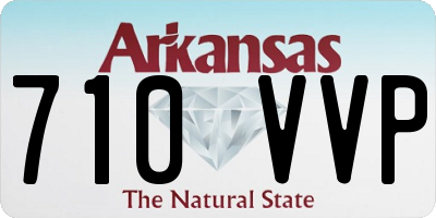 AR license plate 710VVP