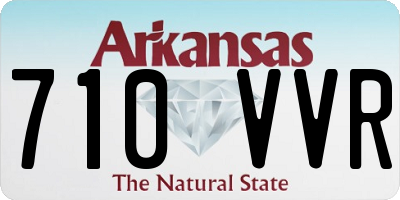 AR license plate 710VVR