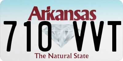 AR license plate 710VVT