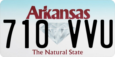 AR license plate 710VVU