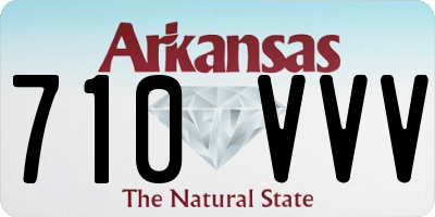 AR license plate 710VVV