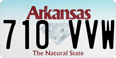 AR license plate 710VVW