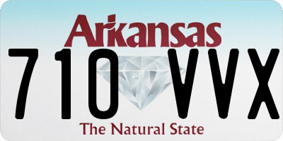 AR license plate 710VVX