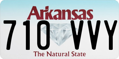 AR license plate 710VVY