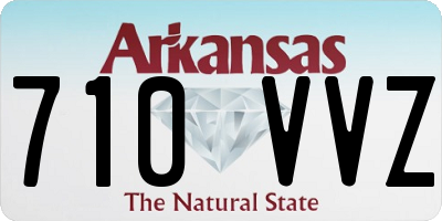 AR license plate 710VVZ