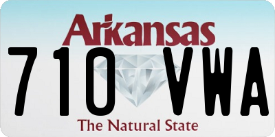 AR license plate 710VWA