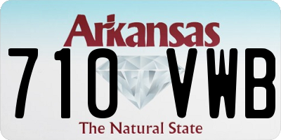 AR license plate 710VWB