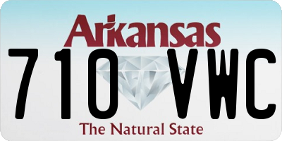 AR license plate 710VWC