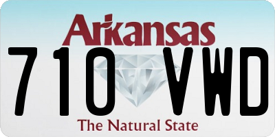 AR license plate 710VWD