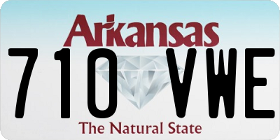 AR license plate 710VWE