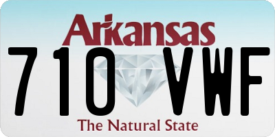 AR license plate 710VWF