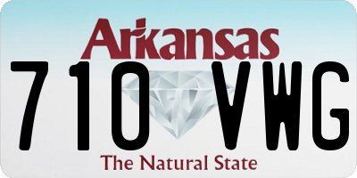 AR license plate 710VWG