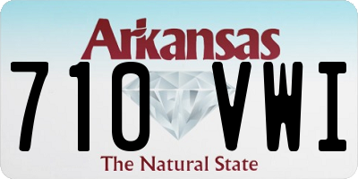 AR license plate 710VWI