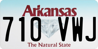 AR license plate 710VWJ