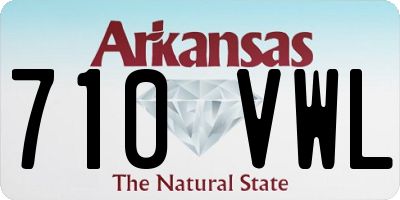 AR license plate 710VWL
