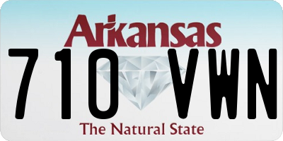 AR license plate 710VWN