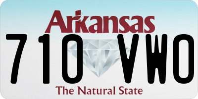 AR license plate 710VWO